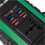 Green Lion Spark 300 300W 2 AC Socket Car Power Inverter with 4 USB-A + 3 20W USB-C PD Ports - Image 2