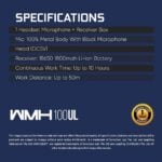 SonicGear WMH 100UL Wireless Dual Microphones - Image 2