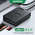 UGREEN 20250 USB 3.0 TF+SD Card Reader - Image 2