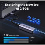 UGREEN 25051 USB to RJ45 2.5G Ethernet Aluminum Alloy Adapter - Image 4