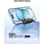UGREEN 25845 30W Type-C + USB Dual Port Car Charger - Image 3