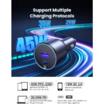 UGREEN 35023 63W Type-C + USB Fast Car Charger - Image 6