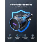 UGREEN 35023 63W Type-C + USB Fast Car Charger - Image 3