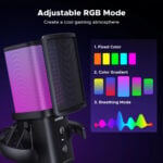 UGREEN 65629 Noise-Cancelling RGB 7 Light USB Desktop Microphone - Image 6