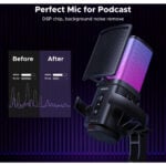UGREEN 65629 Noise-Cancelling RGB 7 Light USB Desktop Microphone - Image 3