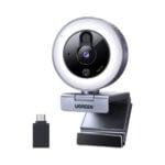 UGREEN 65857 2K 30FPS USB HD Webcam with Fill Ring Light
