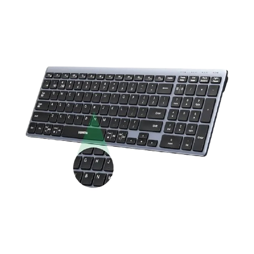 ugreen-75163 UGREEN 75163 Multi-Mode Rechargeable Bluetooth & Wireless Keyboard - Image 1