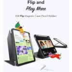 ESR Flip Hybrid Case with Pencil Holder for iPad 12th Gen A18 - Image 2