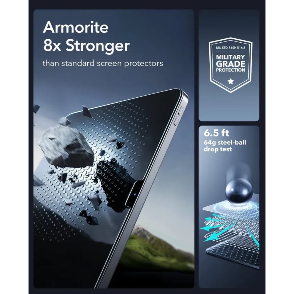ESR UltraFit Armorite Screen Protector for iPad 10th Gen - 2 Pack