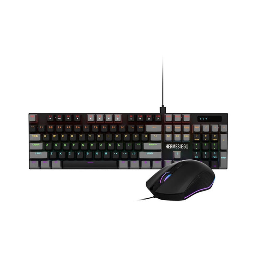 Gamdias Hermes E6 Elite 2 in 1 Combo Gaming Keyboard 