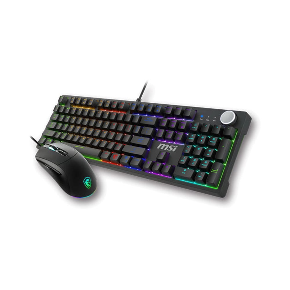msi-forge-gk320-combo MSI FORGE GK320 Combo RGB Wired Gaming Keyboard - Image 1