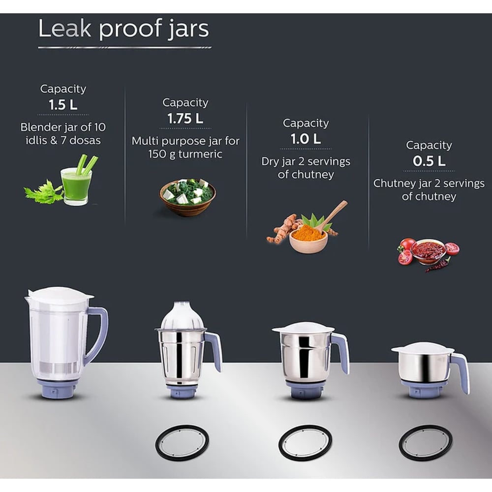 Philips HL7701/00 4 Jar  750W  Mixer Grinder