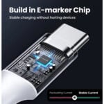 UGREEN 15275 100W 5A Max Type-C to Type-C PD Silicone Braided 1M Fast Charging Cable - Image 2