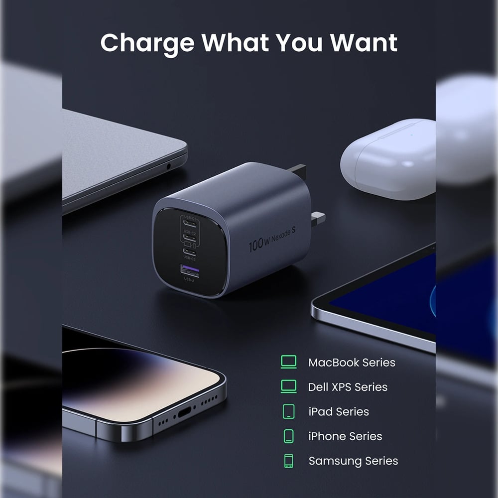 UGREEN 45226 100W Nexode S GaN UK Pin Fast Charger