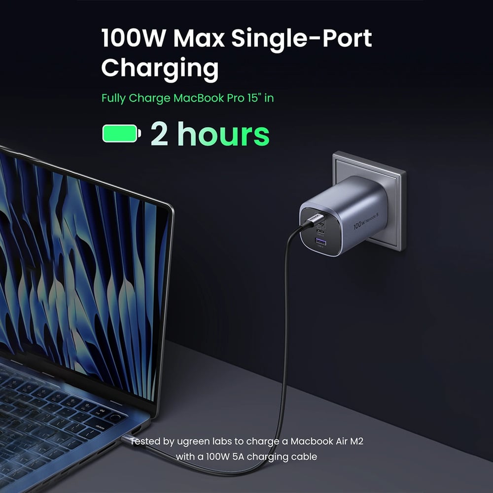 UGREEN 45226 100W Nexode S GaN UK Pin Fast Charger