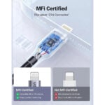 UGREEN 60158 MFi Certified 2.4A Nylon Braided USB to Lightning 2M Cable - Image 2