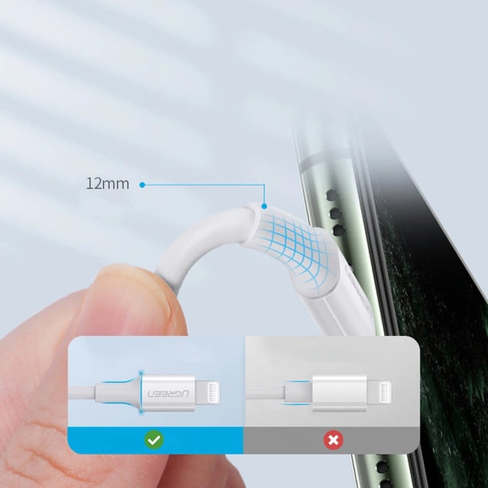UGREEN  60746 MFi Certified Type-C to Lightning 0.25M Cable