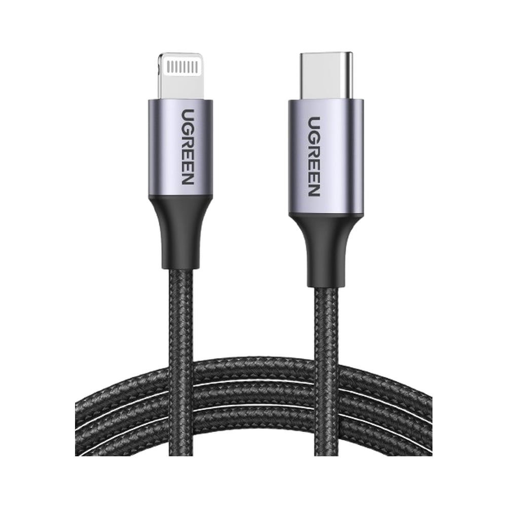 UGREEN 60759 Type-C to Lightning MFI Certified Aluminum Shell Braided 1M Cable
