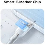UGREEN 75731 240W E-Marker Chip Type-C to Type-C PD 1M Fast Charging Cable - Image 4