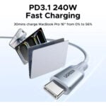 UGREEN 75731 240W E-Marker Chip Type-C to Type-C PD 1M Fast Charging Cable - Image 3