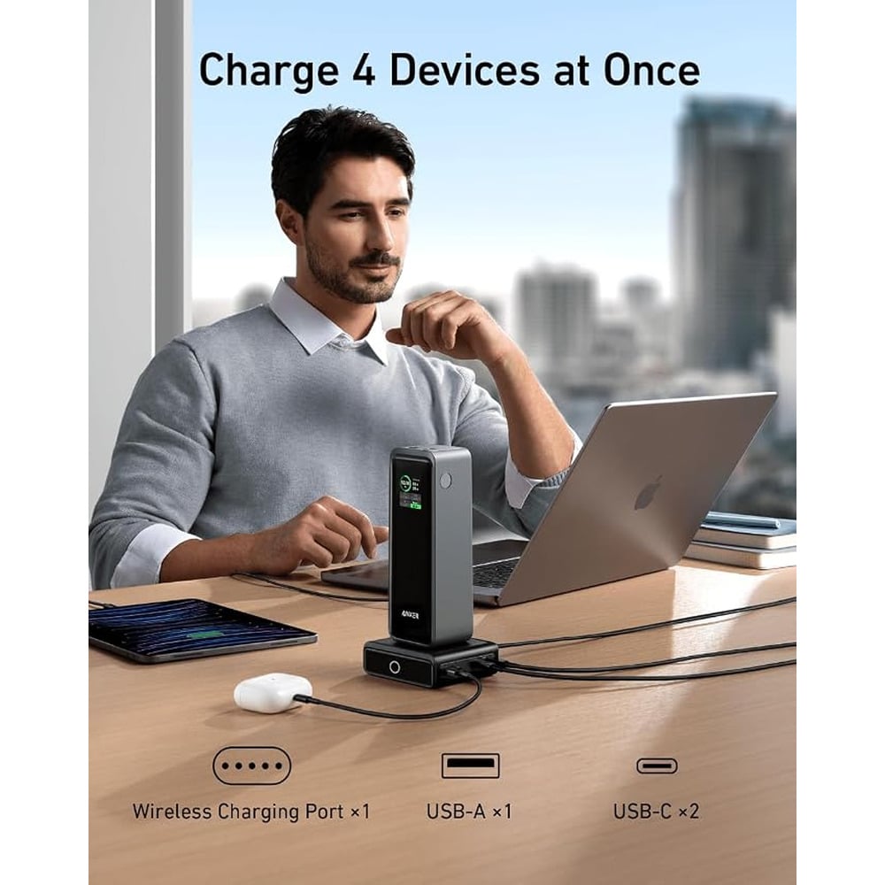 Anker 1902 GaNPrime 100W Fast Charging Base for Anker Prime Power Bank