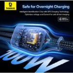 Baseus Flash Series 3 100W Two-for-Three U+C to C+C+L Fast Charging 1.5M Cable - Image 7