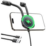 Baseus 15W PrimeTrip C03sPro Bend & Flip Magnetic Wireless Car Charger Mount Stick-On Type - Image 2