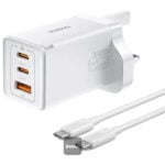Baseus 65W GaN5 Pro 2C+U Fast Charger with Type-C to Type-C 100W Cable - Image 2