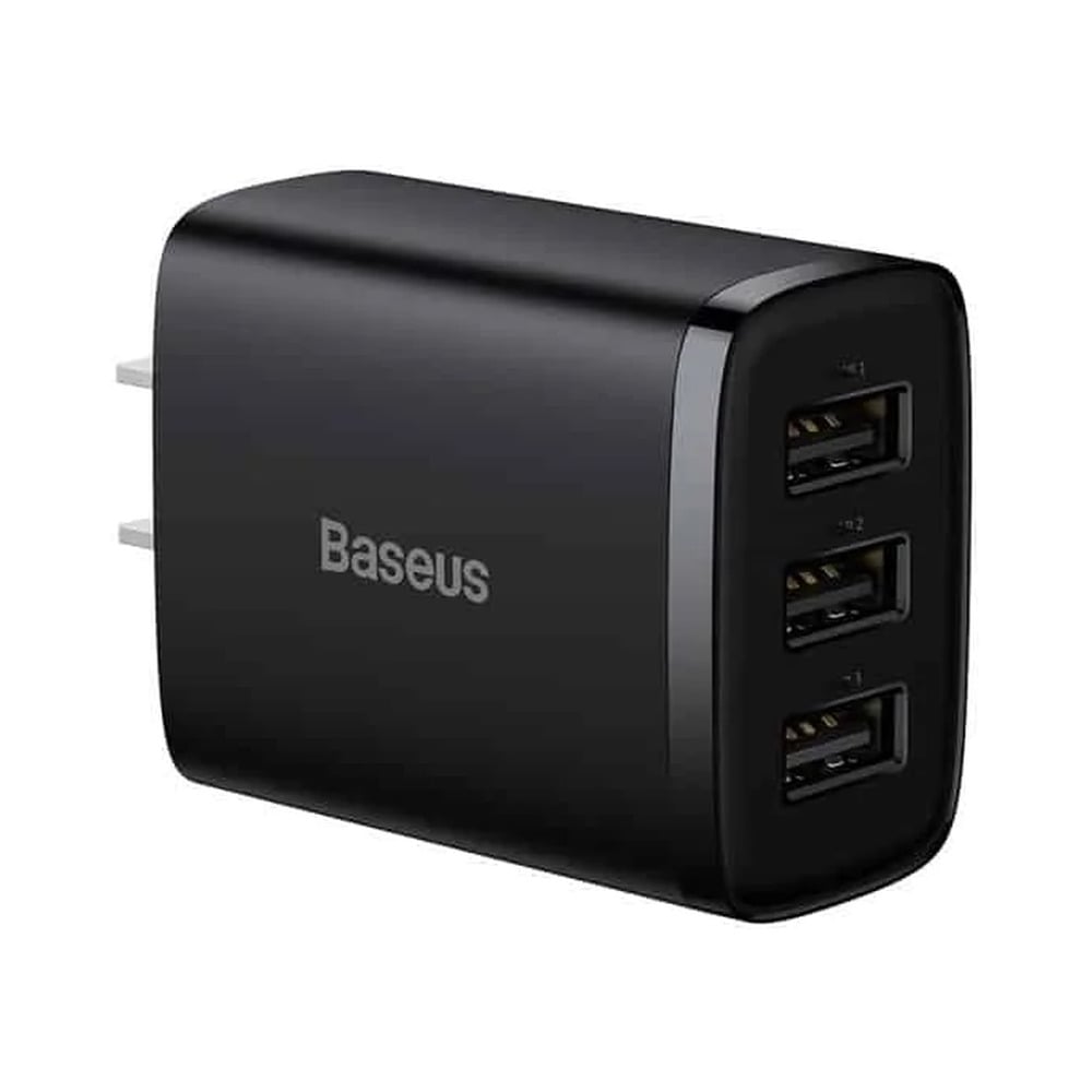 Baseus 17W 3 USB Ports CN 2 Pin Compact Charger