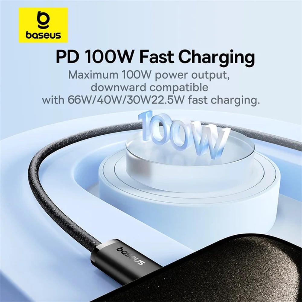 Baseus Dynamic 3 Series 100W Type-C to Type-C Fast Charging 2M Data Cable