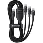 Baseus Flash Series 3 100W One-for-three Type-C to C+C+C Fast Charging 1.5M Cable - Image 4