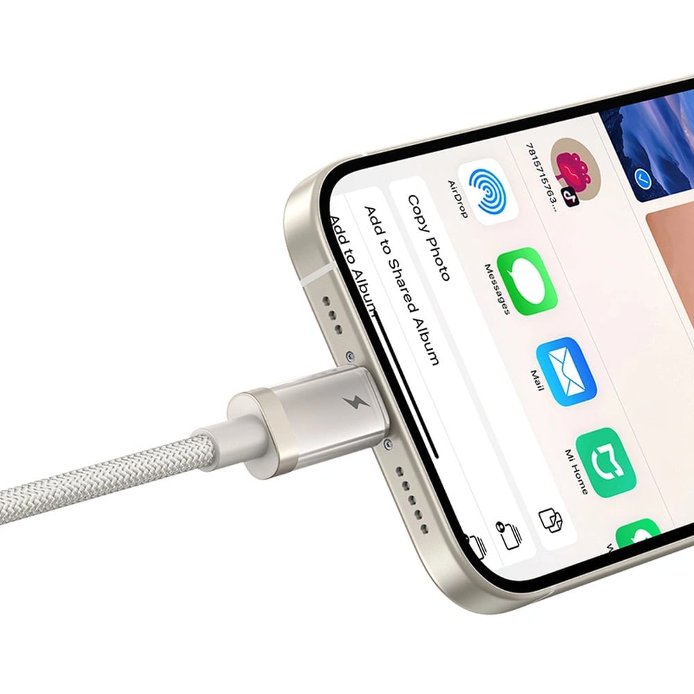 Baseus Titanium Alloy USB to Lightning 2.4A Fast Charging 2M Cable