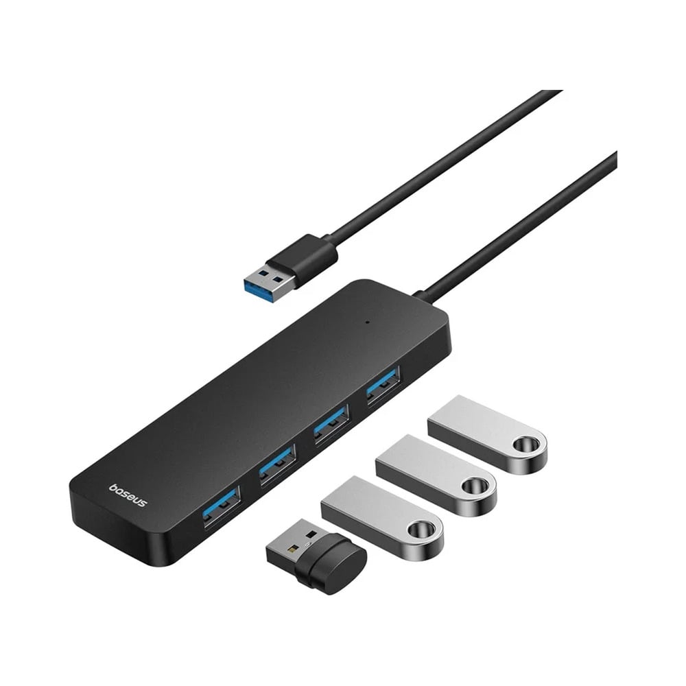 Baseus UltraJoy Series 4-Port USB-A to USB3.0 x 4 Hub Adapter with 100cm Cable
