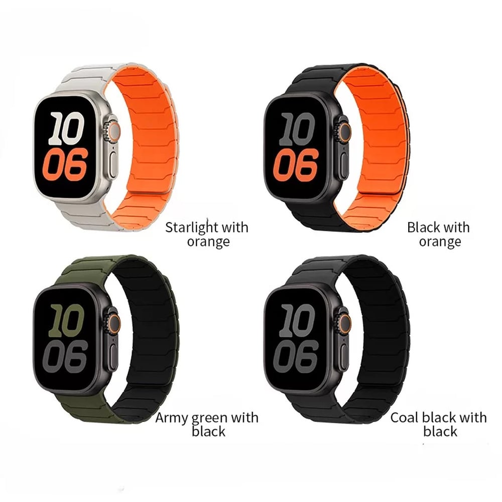 HOCO WA39 Magnetic Silicone Strap for Apple Watch 44/45/46/49MM