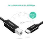 UGREEN 50446  USB-C to USB-B 2.0 Printer 2M Cable - Image 3