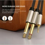 UGREEN 10618 3.5mm TRS to Dual 6.35mm TS Audio 3M Cable - Image 7