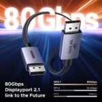UGREEN 55568 DisplayPort Aluminum Alloy Shell Male to Male 2M Cable - Image 4