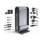 Baseus 17 Port Working Station Three-Screen Multifunctional Type-C Hub Adapter