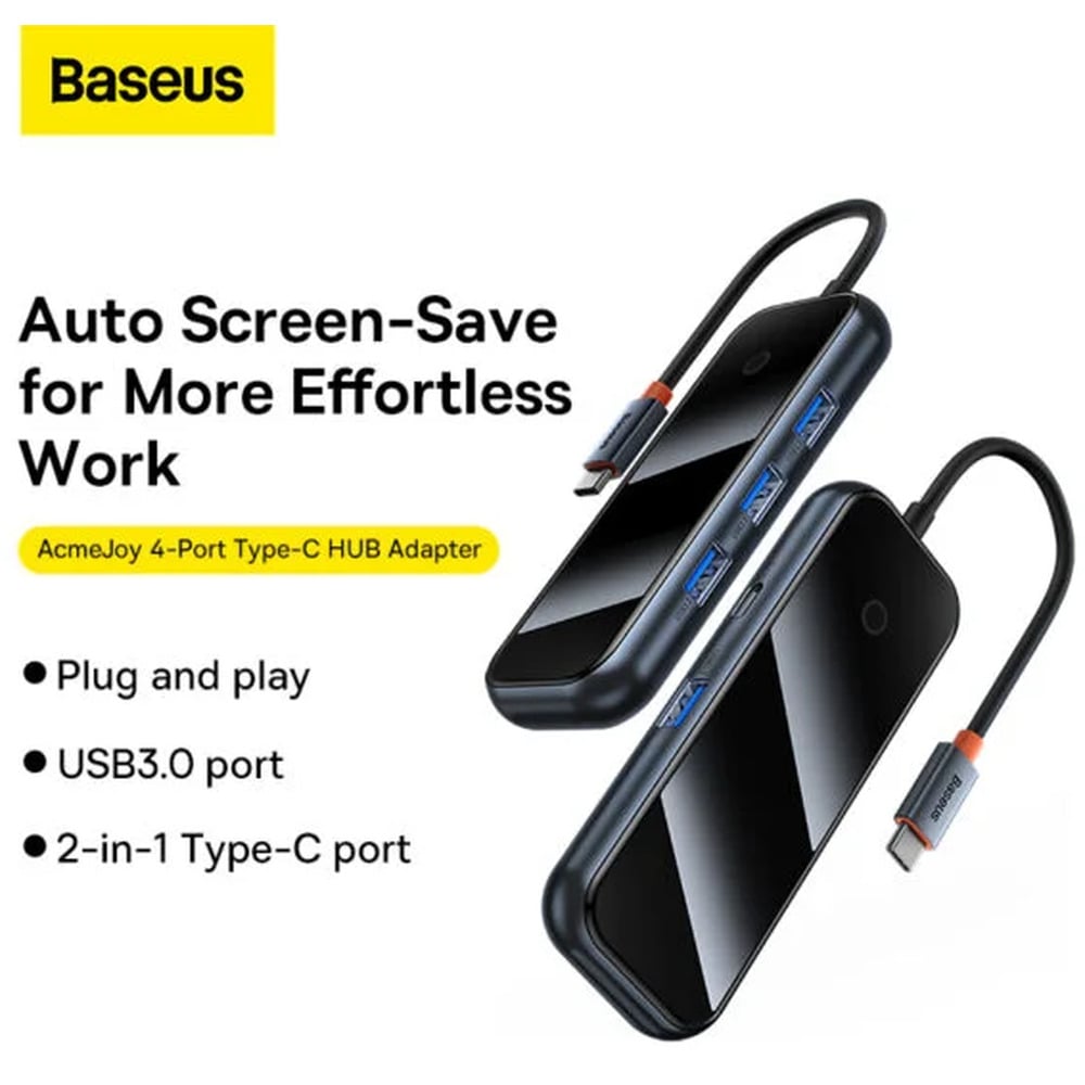 Baseus AcmeJoy Series 4-Port Type-C Hub Adapter