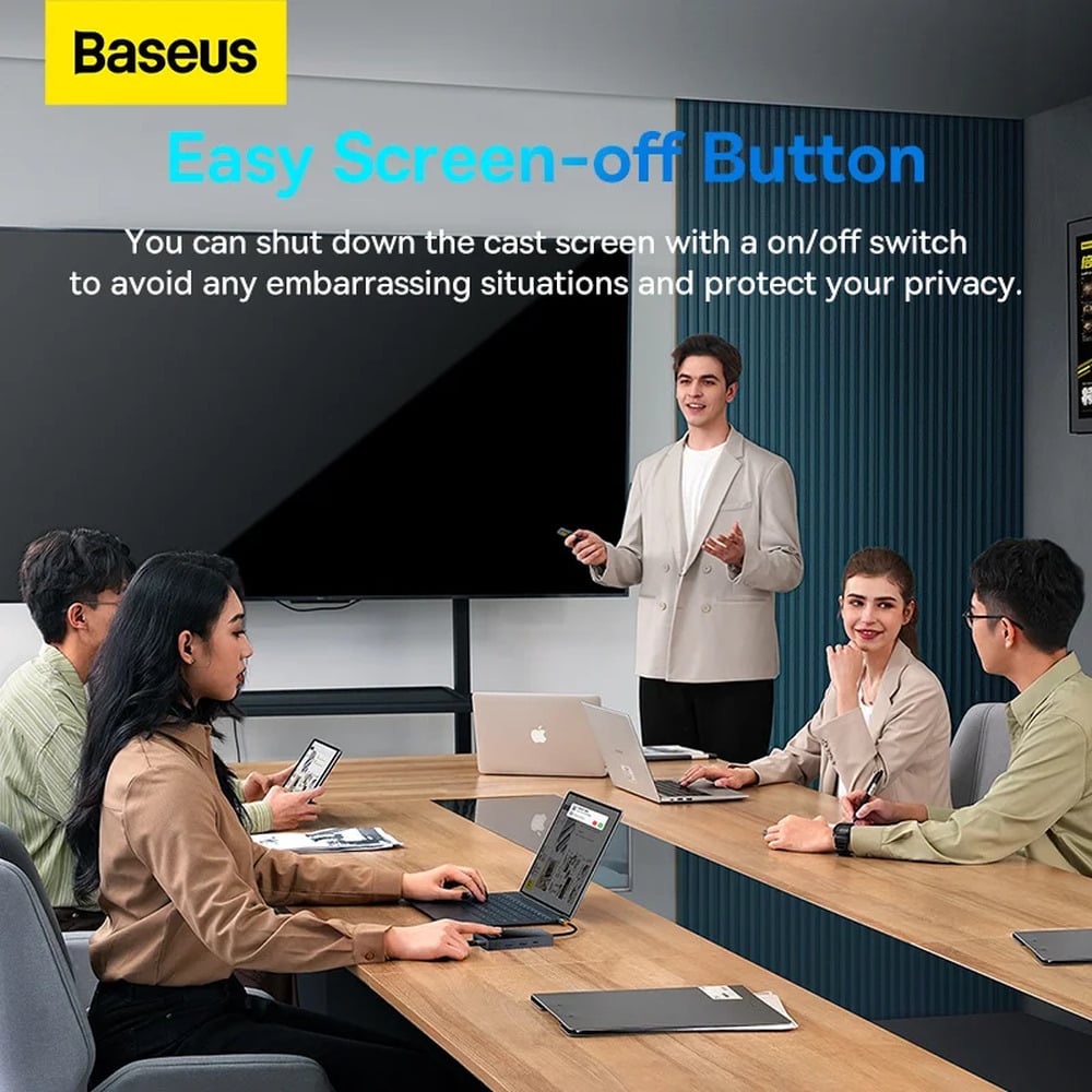 Baseus PioneerJoy Series 8-in-1 / 4 Screen Type-C to HDMI4K@60Hz*1 + HDMI4K@30Hz*1 + DP8K@30Hz*1 + VGA + USB3.0*2 + Type-C (Data+PDout)*1 + PD*1 Hub Adapter