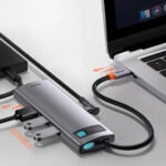 Baseus Metal Gleam Series 8-in-1 Multifunctional Type-C to HDMI*1/ USB 3.0*3/8USB-C PD*1/ Sd/TF*1/ Rj45*1 Hub Docking Station - Image 5