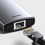 Baseus Metal Gleam Series 8-in-1 Multifunctional Type-C to HDMI*1/ USB 3.0*3/8USB-C PD*1/ Sd/TF*1/ Rj45*1 Hub Docking Station - Image 2