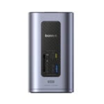 Baseus NU1 Air Spacemate 12-in-1 USB-C to 2*HDMI 4K@60Hz + 2*USB-C (10Gbps) + 2*USB-A (5Gbps) + 2*USB-A (480Mbps) + 1*RJ45+SD/TF 3.0 + 1*USB-C (PD) Docking Station