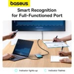 Baseus PortalJoy Series 13-Port Type-C to HDMI 4K@60Hz*2 / DP 4K@60Hz*1 / VGA*1 / USB3.1*2 / Type-C3.1*1 / USB2.0*1 / PD*1 / RJ45*1 / SD/TF*1 / 3.5mm*1 Hub Docking - Image 3