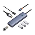 Baseus UltraJoy Series 10-Port Type-C to HDMI4K@60Hz*1+VGA*1+USB 3.0*3+PD*1+RJ45*1+SD/TF*1+3.5mm*1 Hub Docking Station
