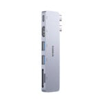 Baseus UltraJoy Series 6-Port Type C * 2 to USB-C 40Gbps*1+HDMI 4K@30Hz*1+USB3.0*2+SD/TF3.0*1  Direct Link Hub Adapter