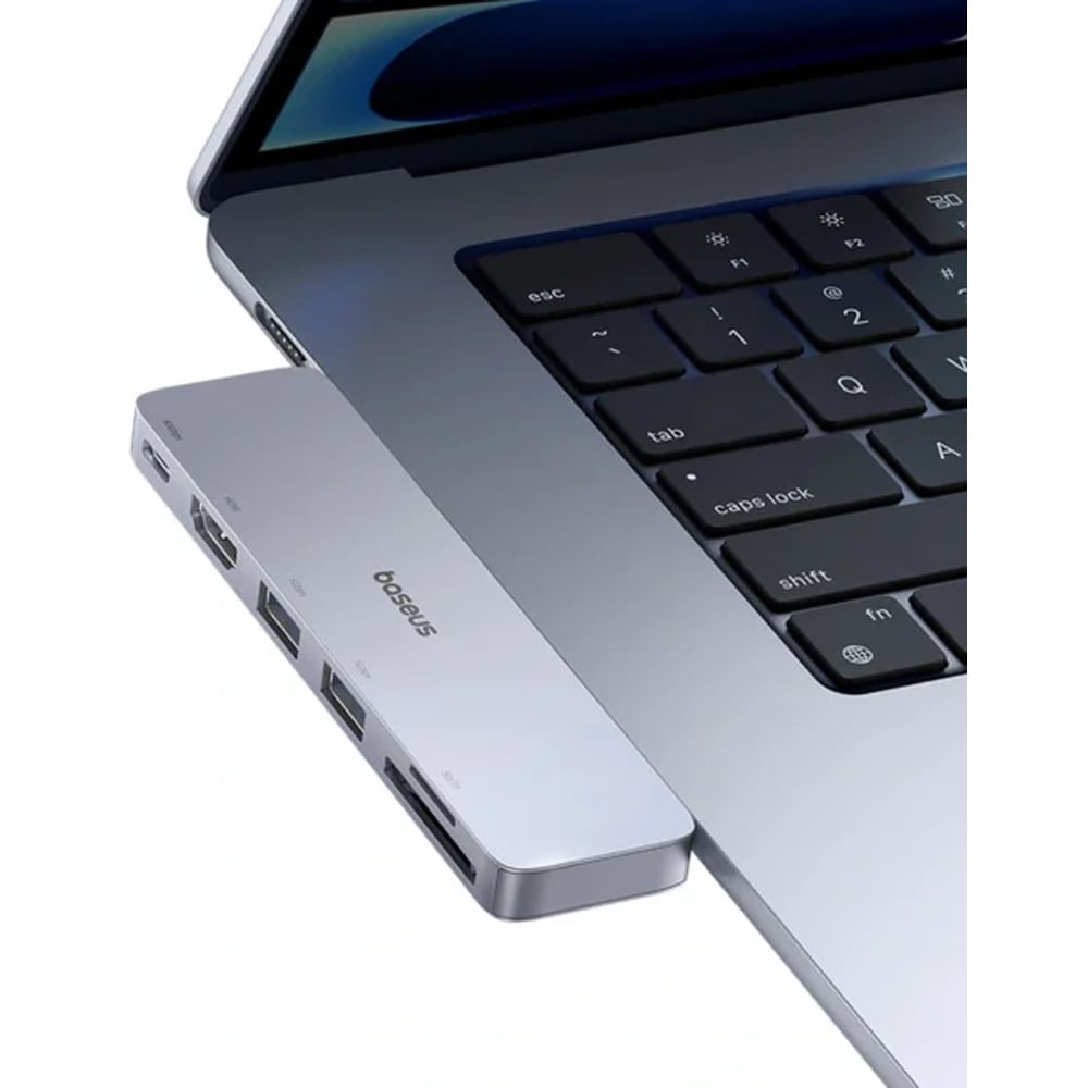 Baseus UltraJoy Series 6-Port Type C * 2 to USB-C 40Gbps*1+HDMI 4K@30Hz*1+USB3.0*2+SD/TF3.0*1  Direct Link Hub Adapter