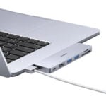 Baseus UltraJoy Series 6-Port Type C * 2 to USB-C 40Gbps*1+HDMI 4K@30Hz*1+USB3.0*2+SD/TF3.0*1  Direct Link Hub Adapter - Image 4